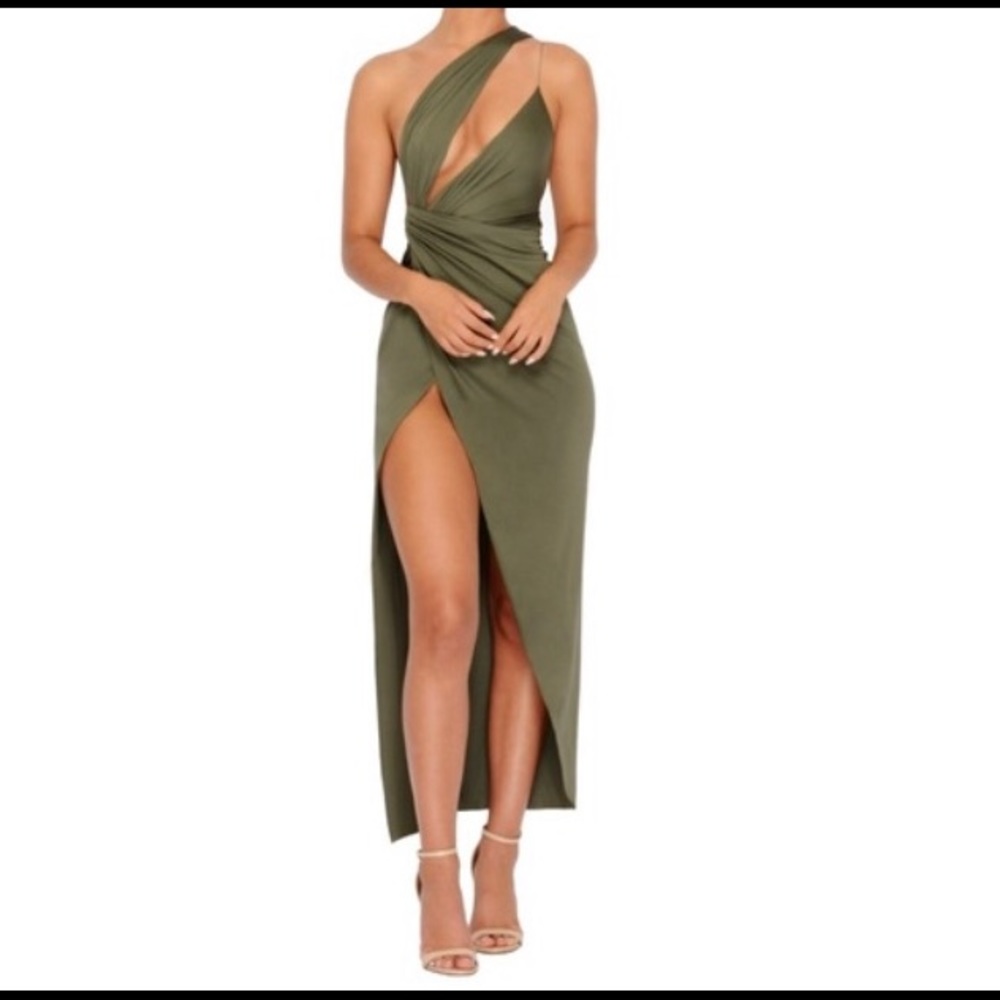 OH POLLY HIGH SPLIT DRESS